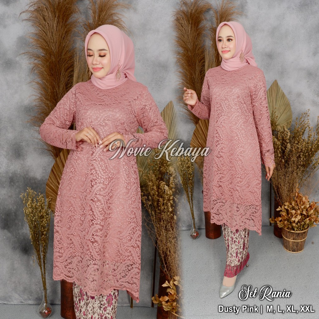 SET TUNIK BROKAT RANIA / SET TUNIK BRUKAT /SET TUNIK BROKAT PESTA