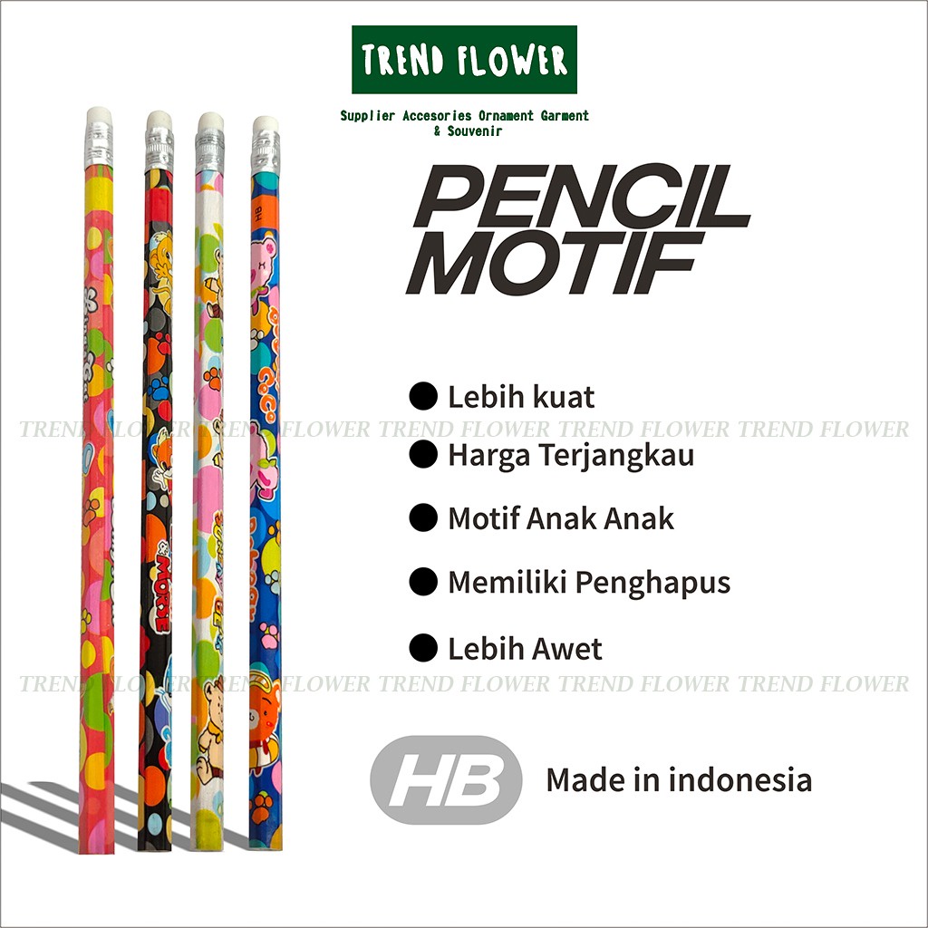 

[GROSIR] Pencil Hb Motif Anak Pensil Motif Kartun Untuk Stationery Alat Tulis Sekolah