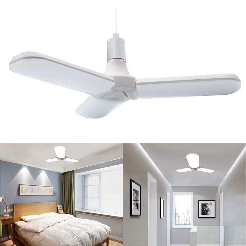 Lampu Bohlam LED E27 45W Model Kipas Lampu Fan Blade Bolb Super Terang