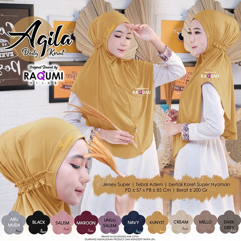 AQILA DAILY RENDA BY RAQUMI HIJAB ORI