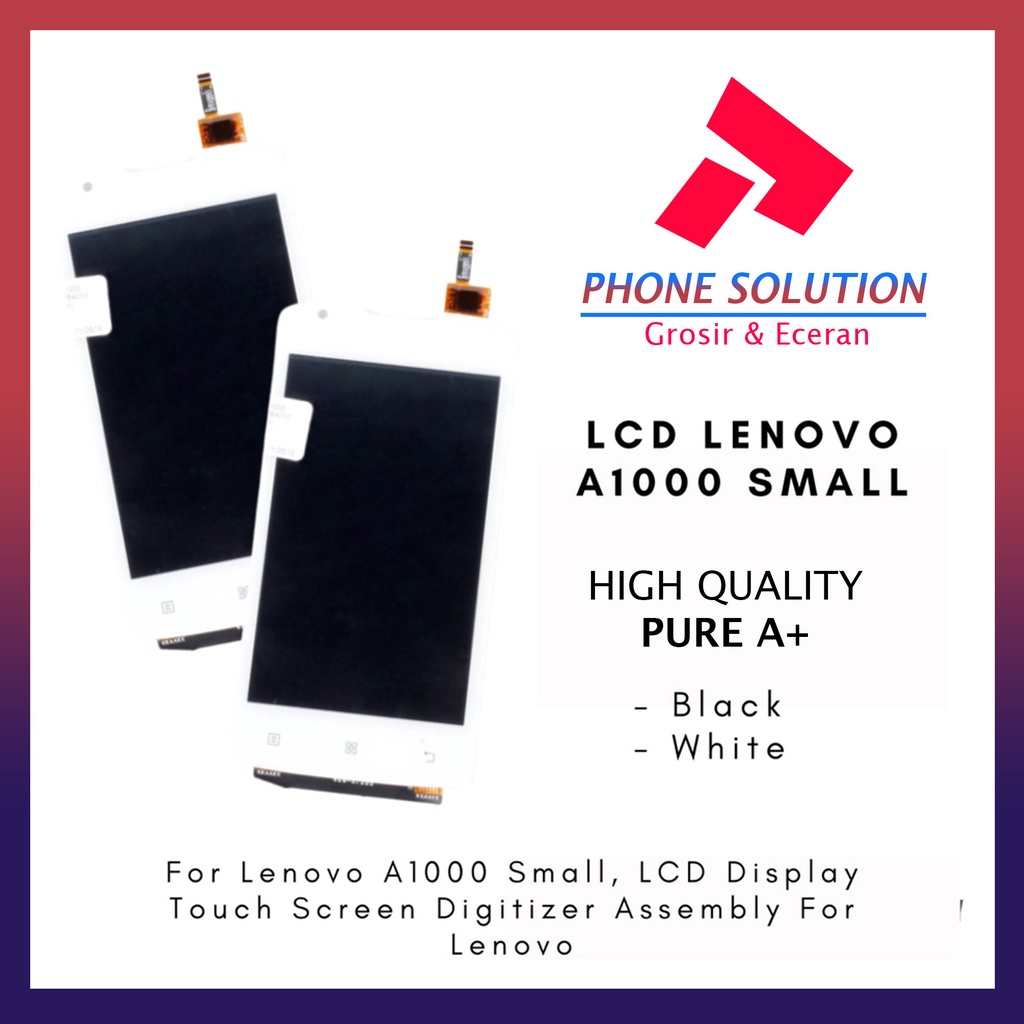 LCD Lenovo A1000 Fullset Touchscreen // Supplier LCD Lenovo - Garansi 1 Bulan