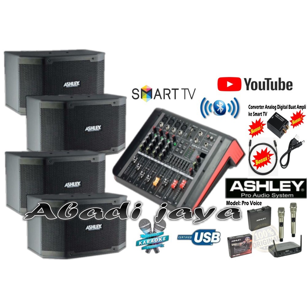 paket sound system ashley k2310 ashley studio 4 10 inch 4 buah