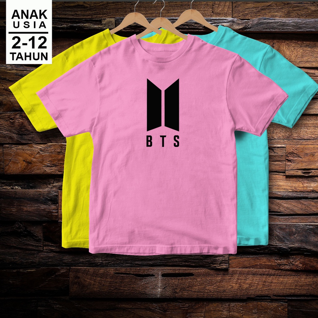 KAOS BTS ANAK USIA 2-12 TAHUN/KAOS BTS ANAK PEREMPUAN/KAOS ANAK PEREMPUAN/KAOS ANAK CEWE/KAOS BTS