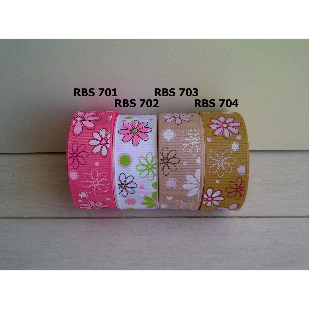 

[10 YARD] PITA GROSGRAIN MOTIF BUNGA SALE RBS 701,702,703,704