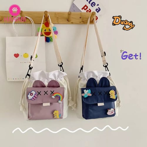 HANABI - Tas selempang CELLINE + PATCH tas slingbag lucu