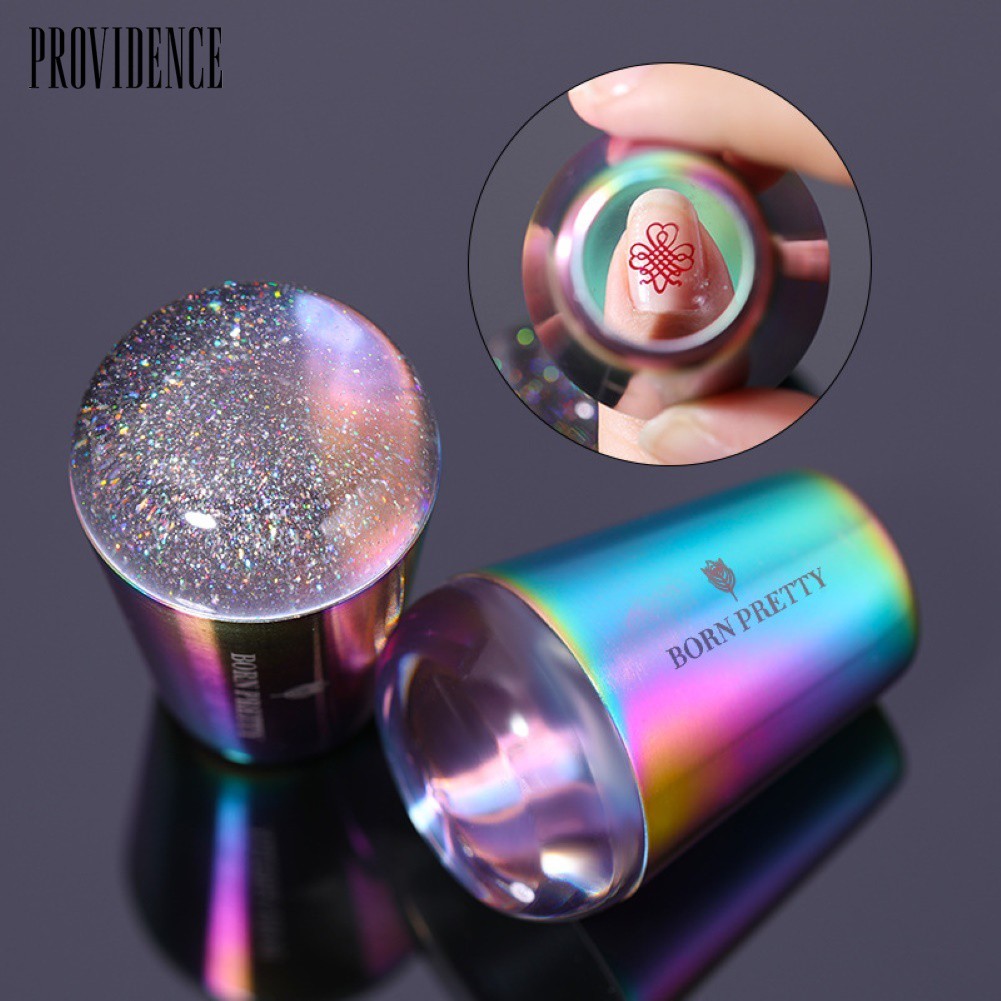 Providence BORN PRETTY Transparent Holo Handle Silicone Nail Stamper Manicure Stamping Tool