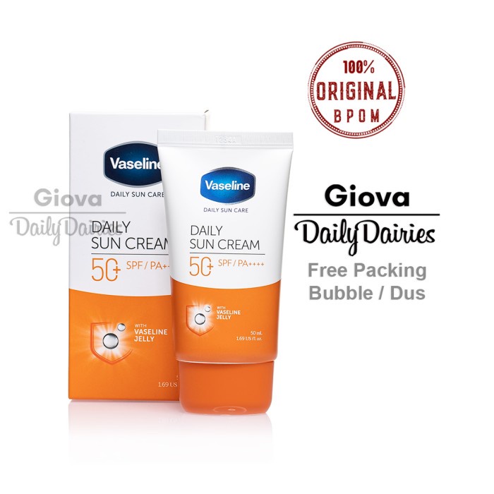 Vaseline daily sun cream SPF50 50ml sunscreen sunblock