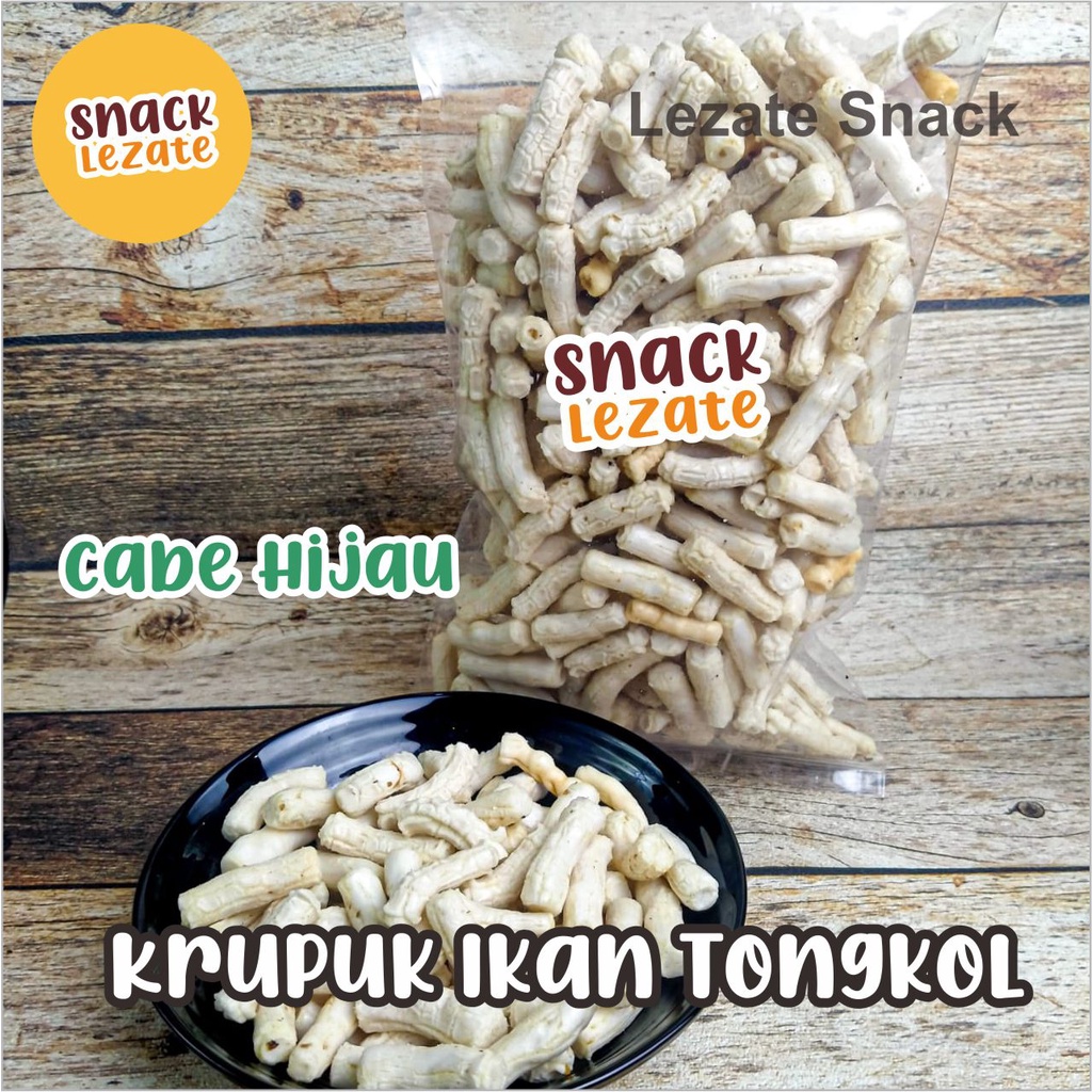Kerupuk Ikan Tongkol 150gr Murah / Krupuk Ikan Tongkol Pedas Balado Lombok Ijo Gurih Original Klaten