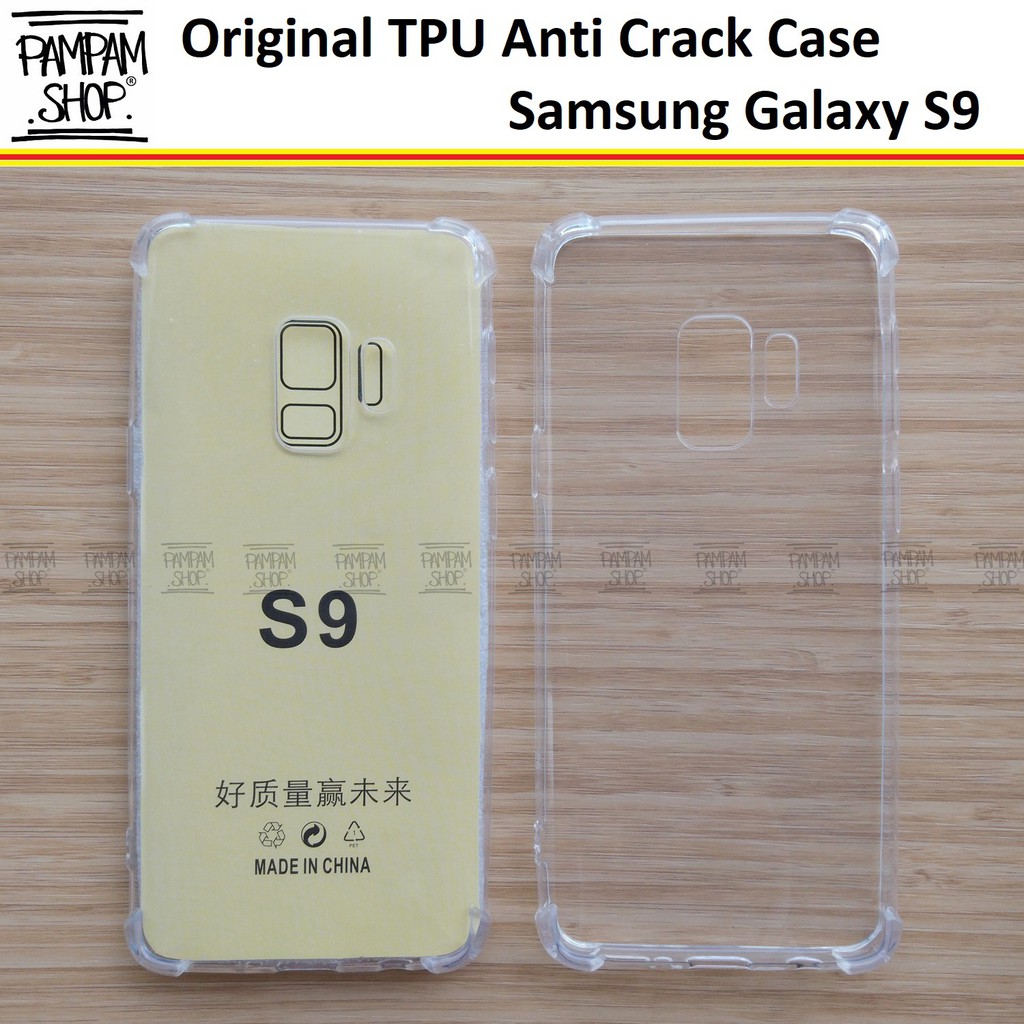 Case TPU Anti Crack Samsung Galaxy S9 G960 Ultrathin Anticrack Ultra Thin Transparan Fuze Soft Ori