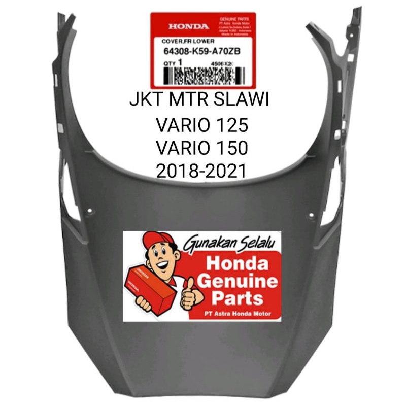 64308-K59-A70ZB Cover front lowet paru tadah lumpur new vario 150 2018-2020