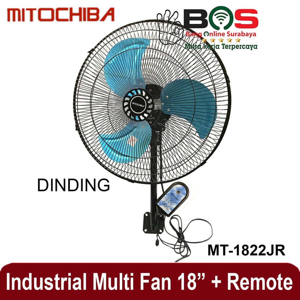 Kipas Angin Industrial Fan 3 in 1 MT 1822 JR/SR MT-1822JR/SR dengan Remote