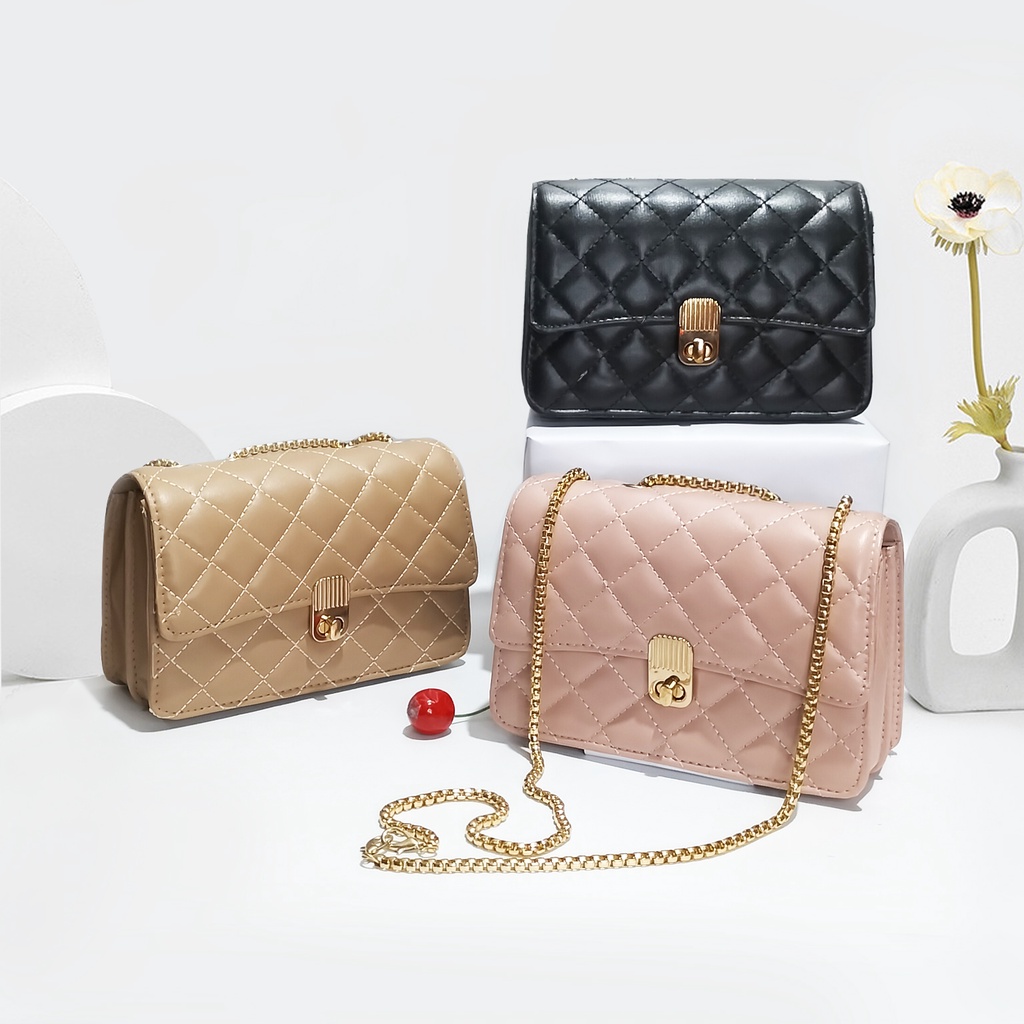 Tas Slempang wanita terbaru sling bag tali rantai shoulder bag selempang cewek trendy