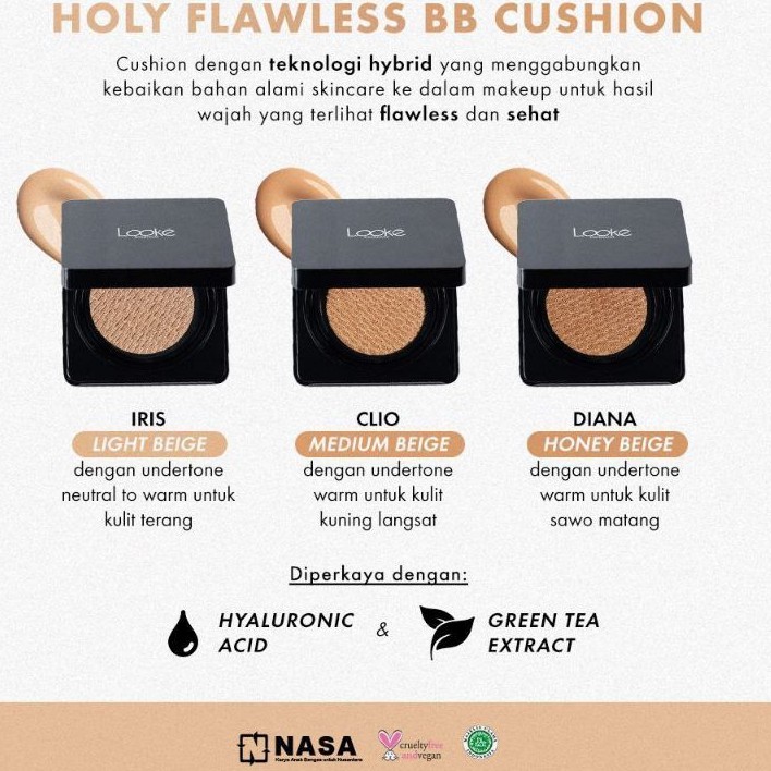 LOOKE BB CUSHION - IRIS - CLIO - DIANA - BB CUSHION LOOKE