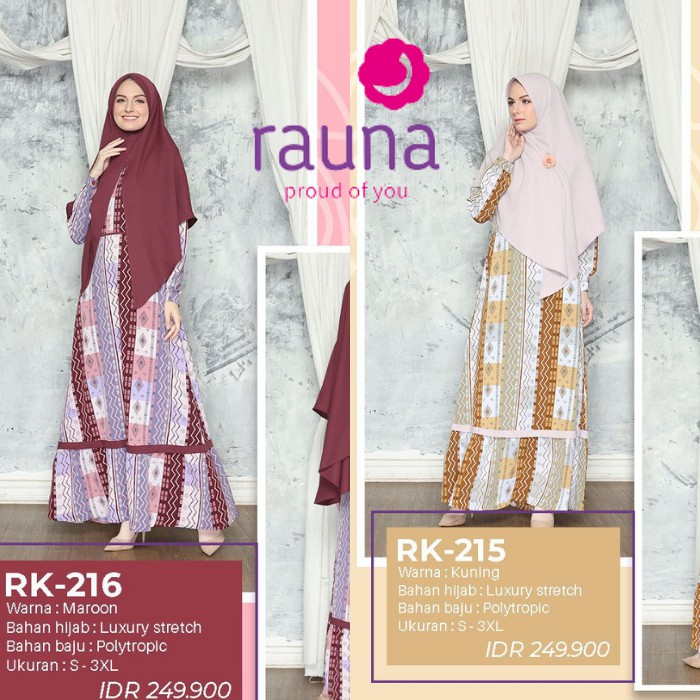 TERBARU GAMIS RAUNA SYAR'I RK 215 / 216 / GAMIS BUSUI FRENDLY DAN HIJAB