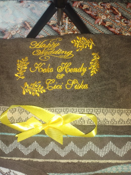 Handuk Bordir Satuan + Box