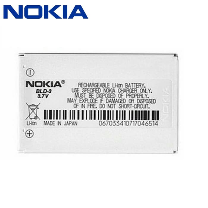 Baterai Original NOKIA BLD-3 BLD3 2100 3200 3205 3300 6610 7210 7250  BAterai Battery Bate