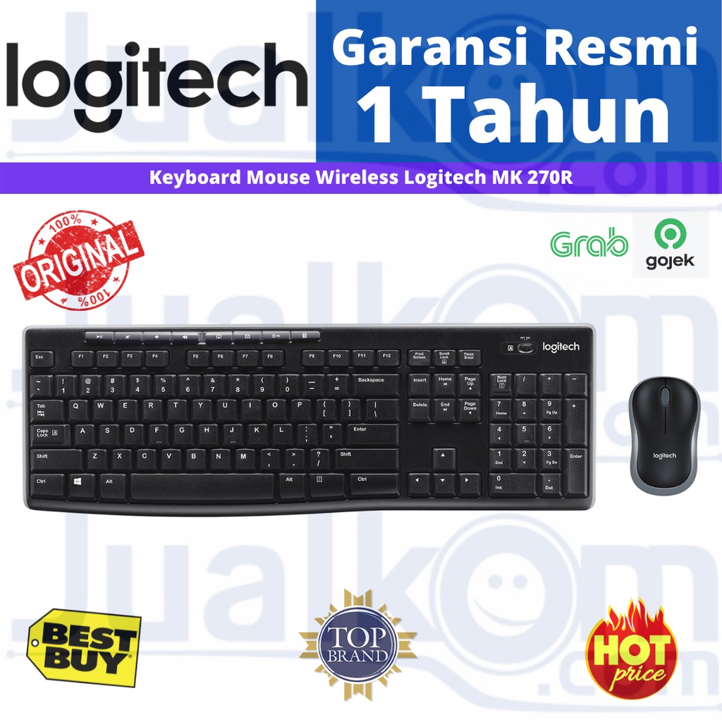 LOGITECH KEYBOARD + MOUSE WIRELESS LOGITECH MK270R MK 270R