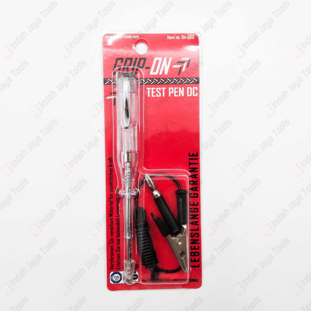 GRIP ON 84-060 Tespen DC Kabel Test Pen Tes Aki Auto Voltage Tester