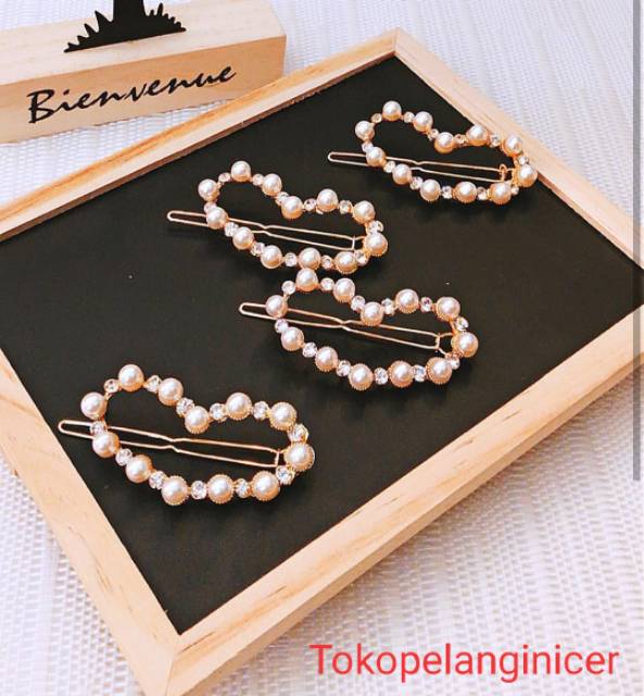 Jepit Rambut Korea PREMIUM Kekinian Hair Clip Love Aksesoris Rambut Mewah