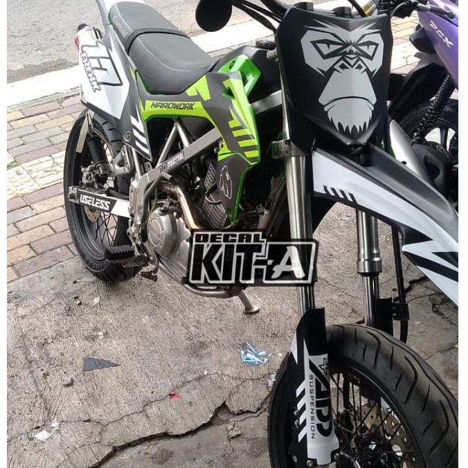 Decal Stiker Klx Bf 150 Dekal Striping Sticker New Klx Bf Extreme Dekal Klx 150 G Hitam Hijau