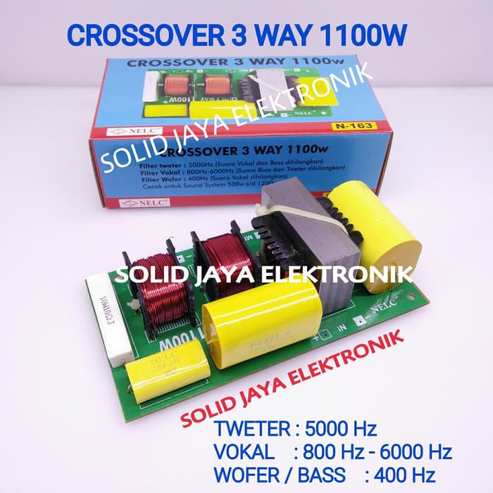 CROSSOVER 3 WAY 1100W NELC N-163 TWEETER - MIDLE - WOOFER CROSOVER CROSOFER CROSSOFER KROSOFER KROSSOFER PASIF 3 WAY TWITER TWEETER TWETER MIDLE MIDLLE VOKAL VOCAL - WOFER WOOFER 1100 WATT 1100W MURNI NELC KROSSOVER PASIF NELC N163 163 ASLI ORIGINAL