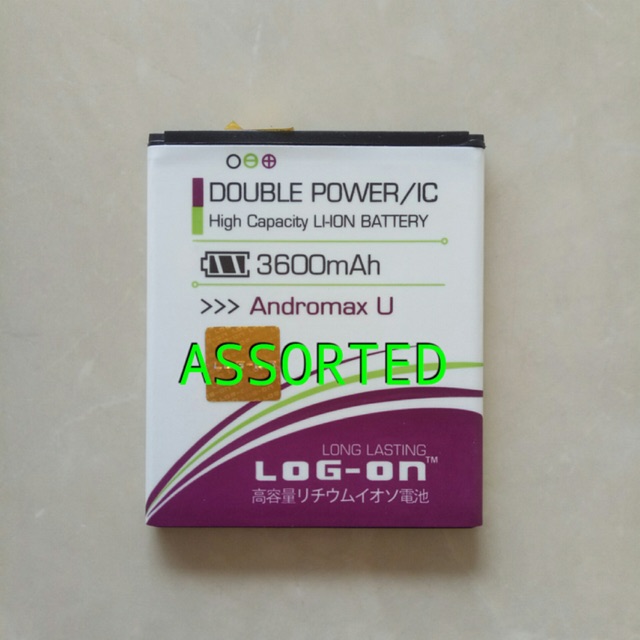 BATERAI LOGON LOG ON DOUBLE POWER ANDROMAX U BL-4N-I