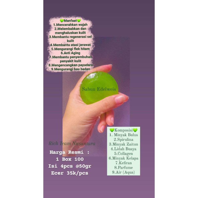 sabun edelweis/sabun bulus