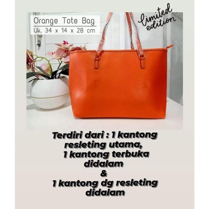 SOPHIE PARIS TAS BESAR ORANGE TOTEBAG