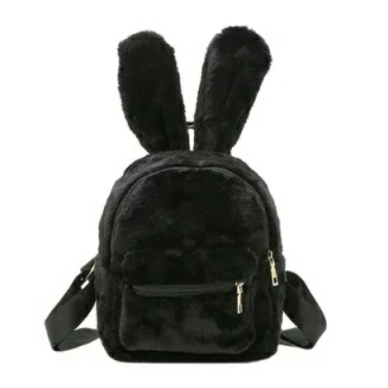 Tas Ransel Bulu Halus Wanita BESTIE RABBIT Tas Lucu Bulu Lembut Tas Perempuan Baby Bunny Beauty Bisa COD