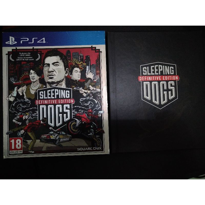 BD PS4 Sleeping Dogs Artbook Reg 2 hardcover kaset ps 4 game games plus cover art book like yakuza