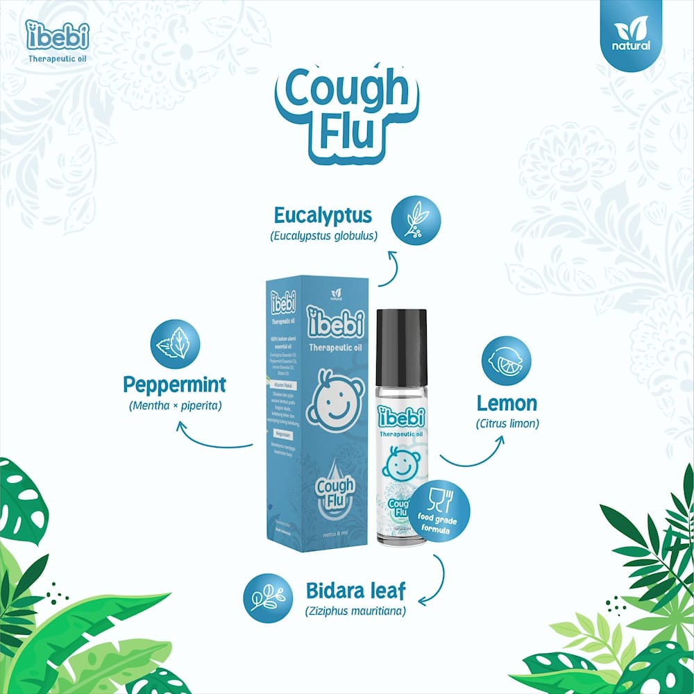 Roll On Terapi Anak Batuk Pilek Ibebi Natural Essential Oil 8ml Cough Flu / Sweet Sleep
