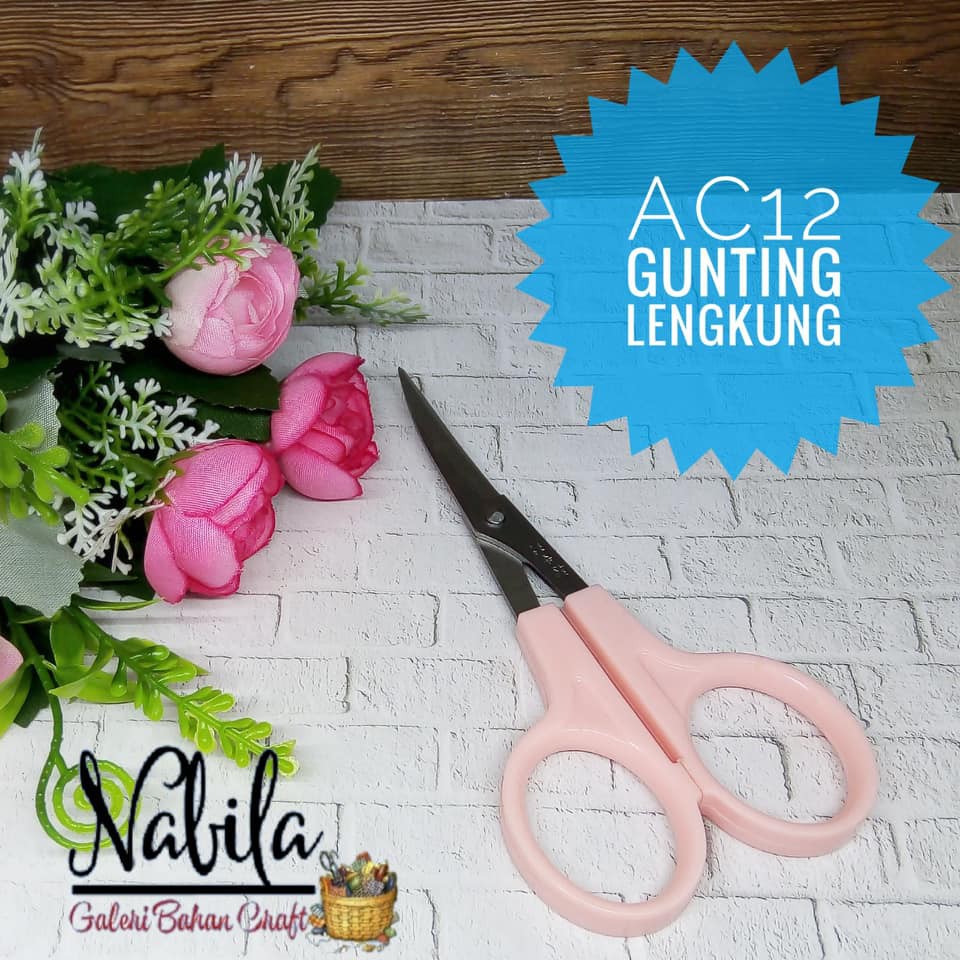 

(Satuan) Gunting bordir/lengkung alat dan bahan craft