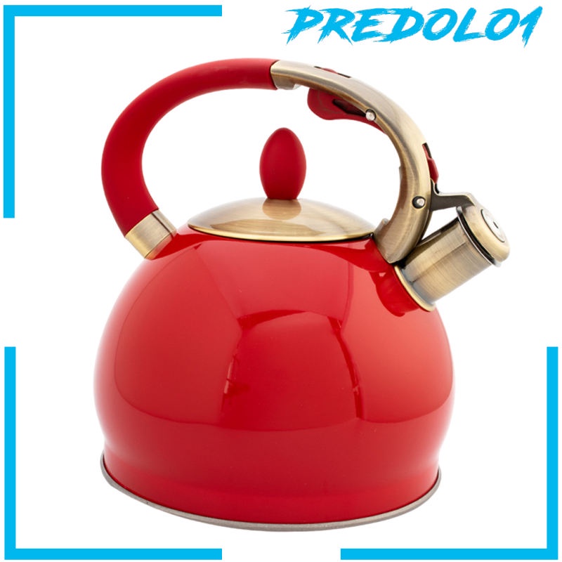 [PREDOLO1] Stainless Steel Whistling Tea Kettle Hiking Cookware Teapot