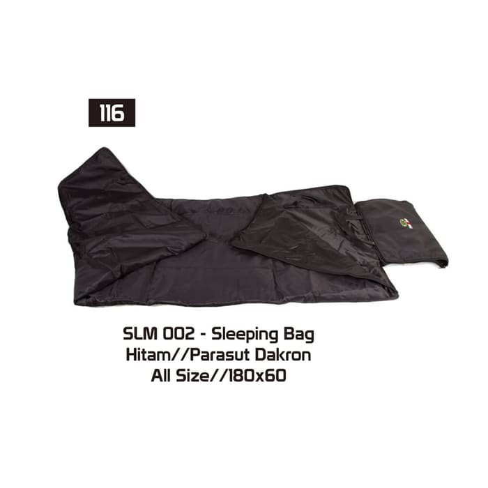 Sleeping Bag Hitam Polos Dakron