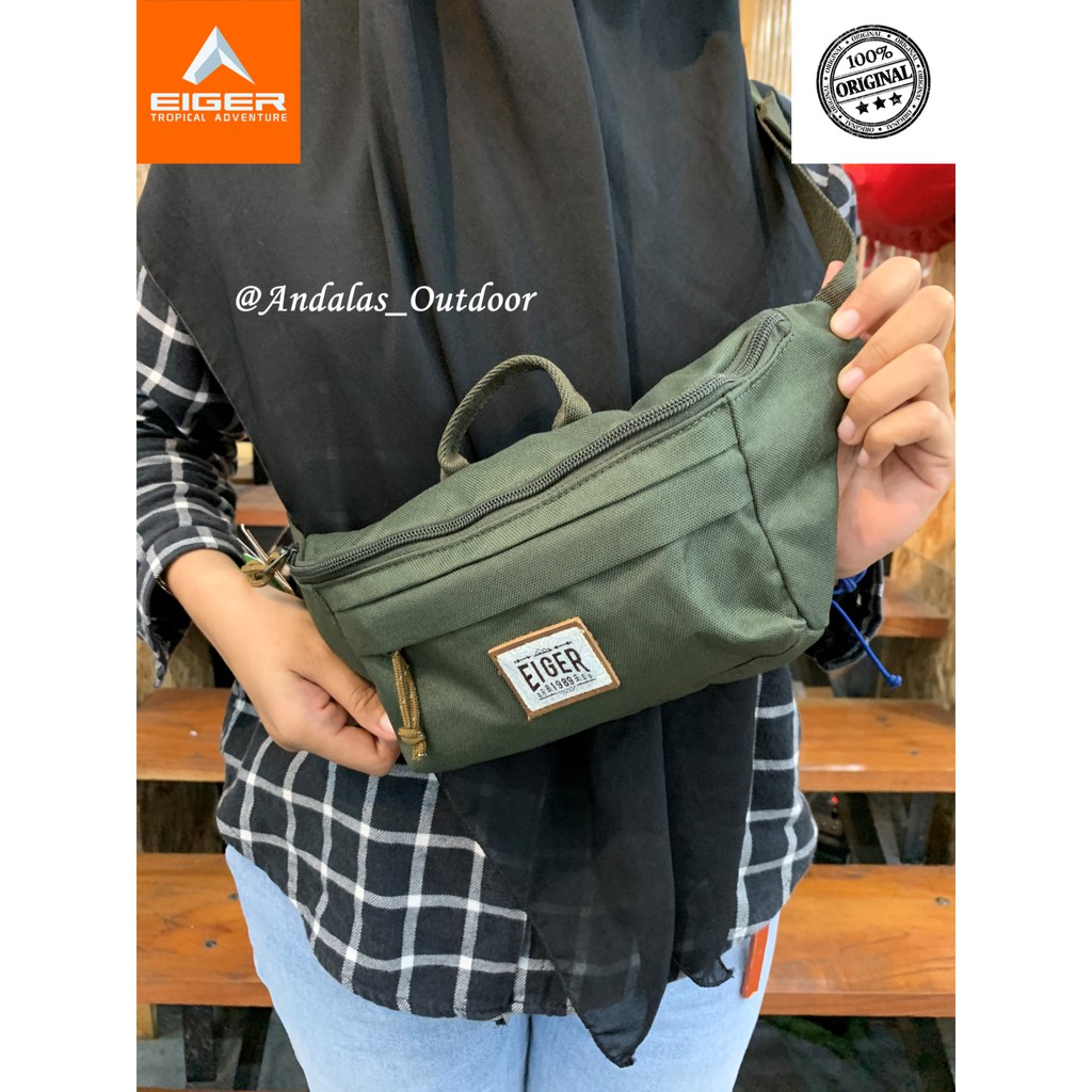 EIGER001 WAISTBAG BRIG SLIM R, OLIVE 5239