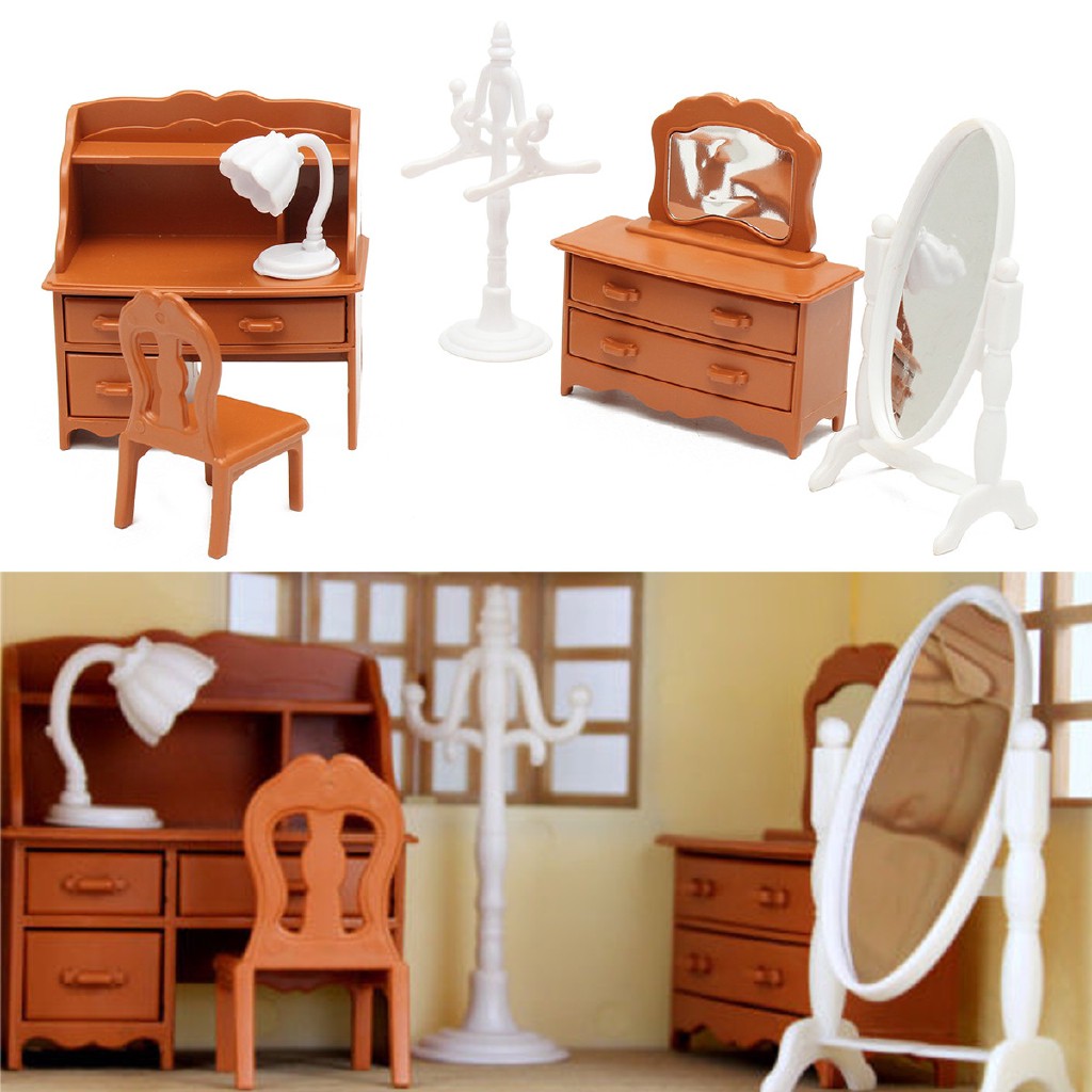 Mainan Miniatur Furniture Rumah Boneka Bahan Plastik Gaya 