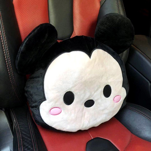 Bantal Sandaran Punggung Jok Mobil Mickey Minnie Tsum Tsum Disney