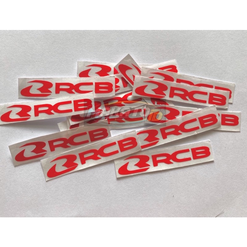 Sticker Stiker Cutting Motor RCB Racing Boy Ukuran Kecil