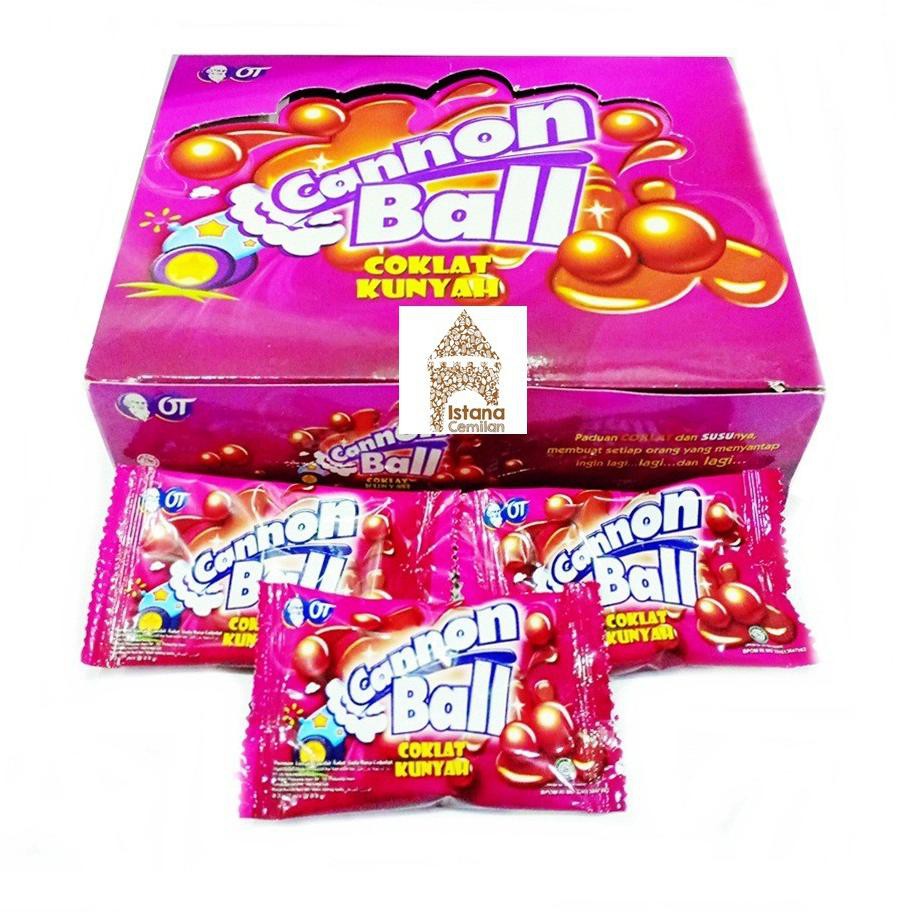 

Ready W8GRL Cannon Ball Coklat Kunyah Isi 24 Pcs 60 Stok Banyak
