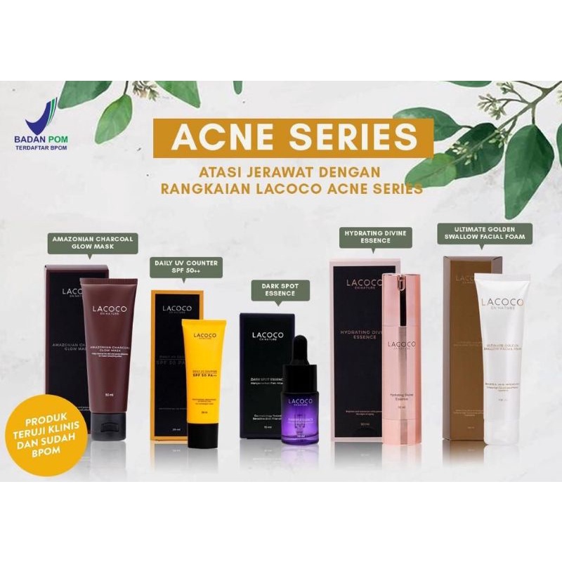 Paket Lacoco Acne Series / Lacoco En Nature Ori / Lacoco Serum / Lacoco HDE / Lacoco Darkspot Essenc