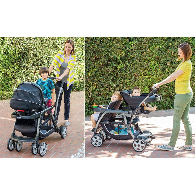 Graco Ready2Grow Stand and Ride Double Stroller tandem