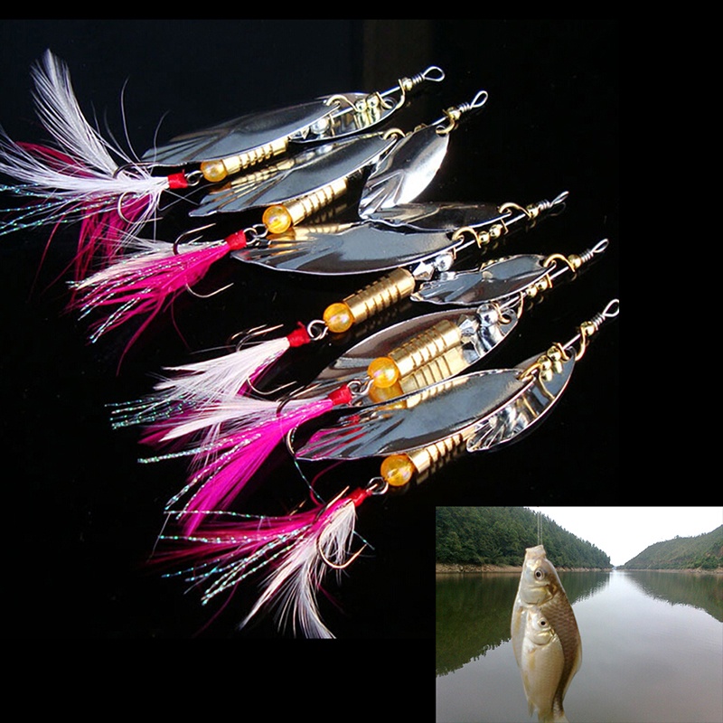 (Happy) Umpan Pancing Sendok 8g Untuk Ikan Bass / Trout / Pike