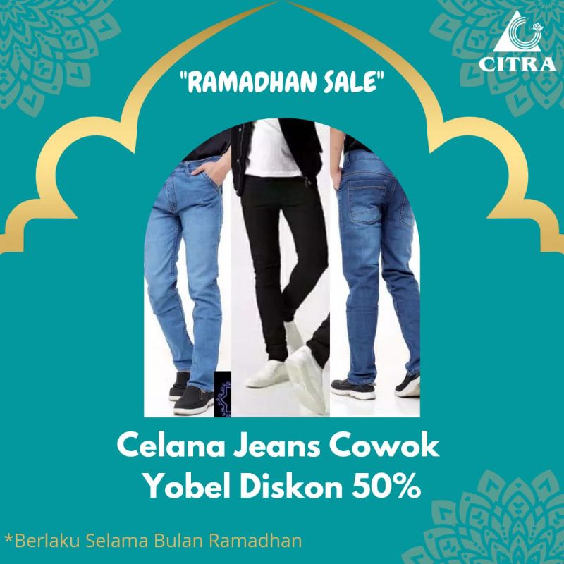 RAMADHAN SALE/celana jeans dewasa/celana pensil cowok/celana yobel