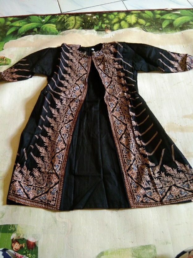 Couple Batik Anak Ibu Modern - Gamis Batik Modang Jumbo - Batik Couple Terbaru 2021
