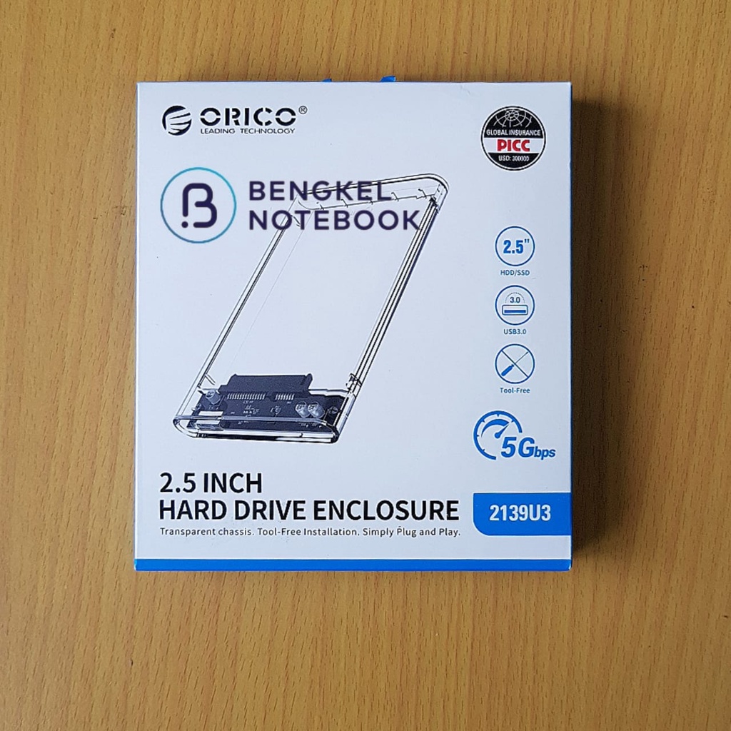 USB External HDD Case SATA 2.5&quot; 3.0 ORICO Transparant