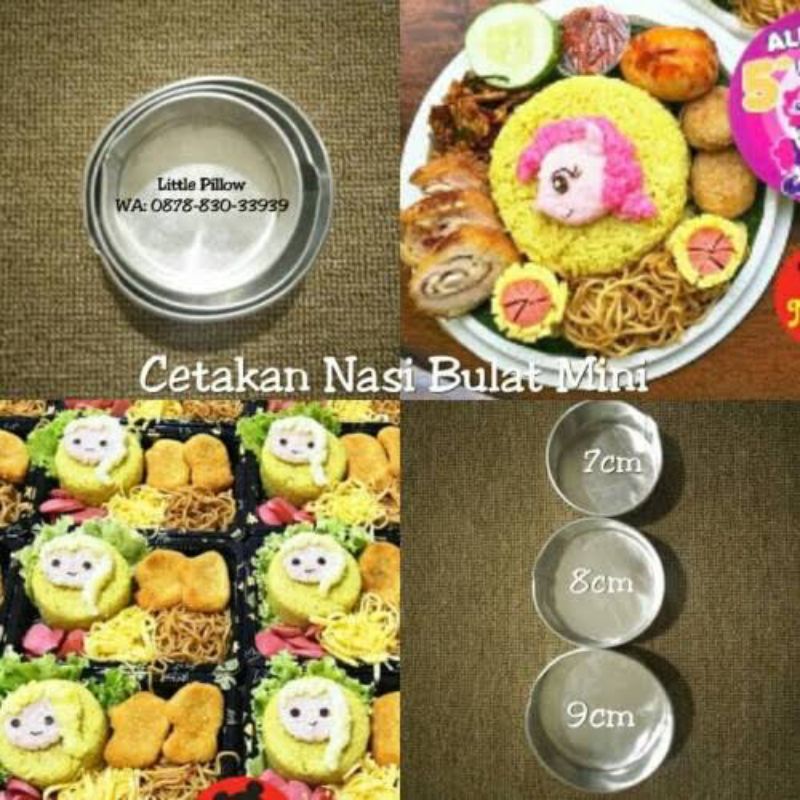 citakan nasi bulat 10x4 tebal 0,4/0,35 produksi sendiri free buble pengemasan aman rapi