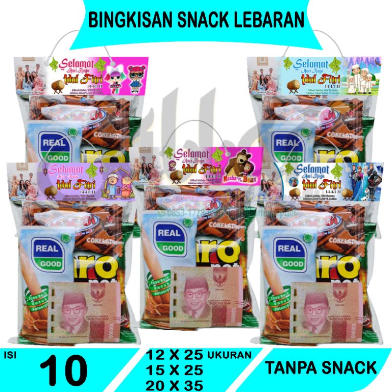 

Bingkisan Snack Lebaran / Label Snack / Pembungkus Snack / Angpao Snack Lebaran