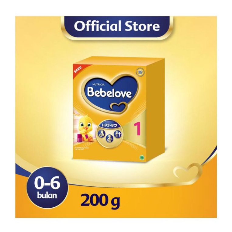 Bebelove 1 untuk anak usia 0 - 6 bulan kemasan Box 200 gram