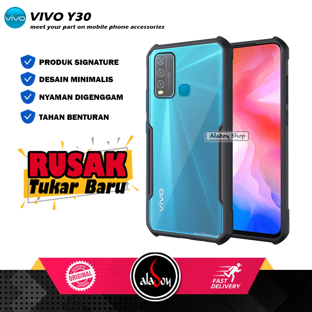 Case VIVO Y30 Armor Fusion Shockproof Transparent Premium Casing