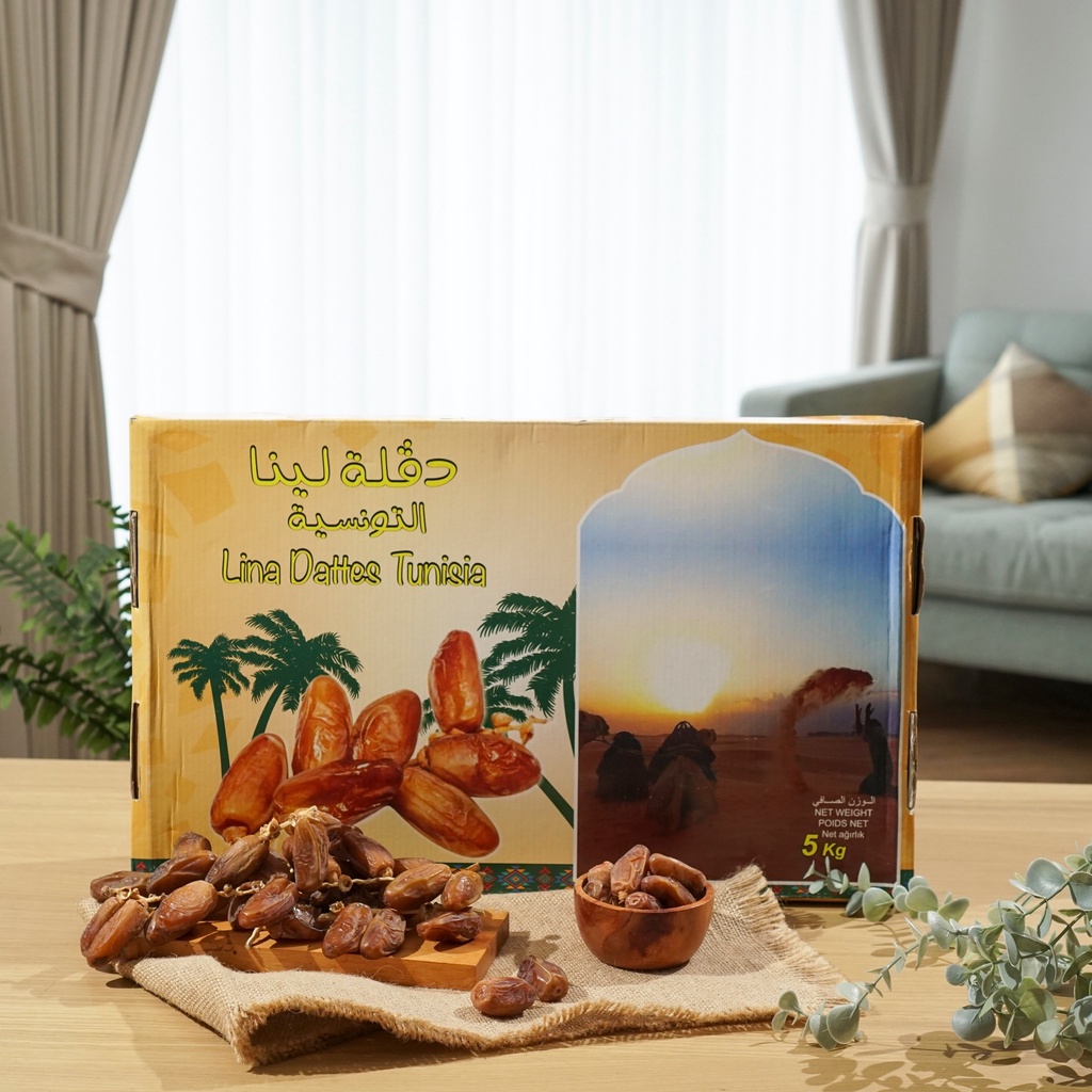 

Kurma Tunisia Tangkai Lina Dattes 5kg Premium Original Import